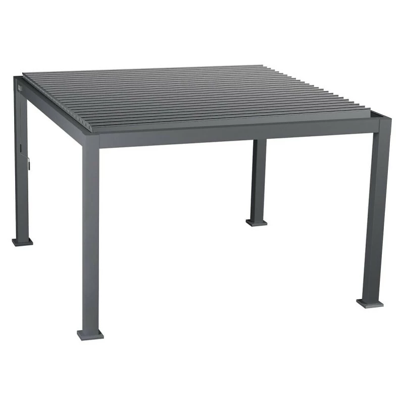 Pergola Carrée 3,6x3,6m Evora Graphite Hespéride 5 Pergola Carrée 3,6x3,6m Evora Graphite Hespéride – Image 3
