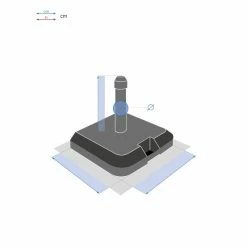 Pied De Parasol à Roulettes Opaneo 39kg Hespéride -Demeyers Magasin pied de parasol a roulettes opaneo 39kg hesperide 4