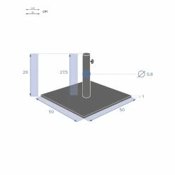 Pied De Parasol Plaque 20 Kg Anthracite Hespéride 11 Pied De Parasol Plaque 20 Kg Anthracite Hespéride -Demeyers Magasin pied de parasol plaque 20 kg anthracite hesperide 4