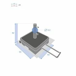 Pied De Parasol Valise à Roulettes Lostano 40kg Hespéride 13 Pied De Parasol Valise à Roulettes Lostano 40kg Hespéride -Demeyers Magasin pied de parasol valise roulettes lostano 40kg hesperide 5