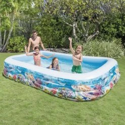 Piscine Rectangulaire Familiale Gonflable Décor Poissons Intex 5 Piscine Rectangulaire Familiale Gonflable Décor Poissons Intex -Demeyers Magasin piscine rectangulaire familiale gonflable decor poissons intex 1