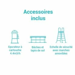 Piscine Tubulaire Baltik D5,49 X H1,22 M Intex -Demeyers Magasin piscine tubulaire baltik d 549 m h 122 m intex 2