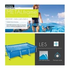 Piscine Tubulaire Rectangle 2,60 X 1,60 X 0,65 M Intex -Demeyers Magasin piscine tubulaire rectangle 260 x 160 x 065 m intex 2