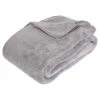ATMOSPHERA Plaid Grand Modèle Microfibre 180x230 Cm Gris Clair 1 ATMOSPHERA Plaid Grand Modèle Microfibre 180x230 Cm Gris Clair -Demeyers Magasin plaid microfibre gris clair