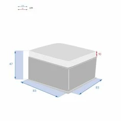 Pouf Extérieur Savinia Coloris Tahini Hespéride -Demeyers Magasin pouf exterieur savinia coloris tahini hesperide 3