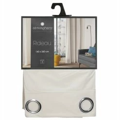 Rideau Ivoire Lilou 140x260 Atmosphera -Demeyers Magasin rideau ivoir lilou 140x260 atmosphera 3
