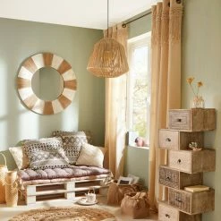 Rideau Macramé 140x260 Rituality Atmosphera -Demeyers Magasin rideau macrame 140x260 rituality atmosphera 2