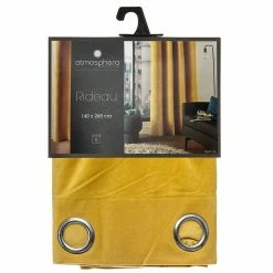 Rideau Ocre Lilou 140x260 Atmosphera -Demeyers Magasin rideau oce lilou 140x260 atmosphera 1 3