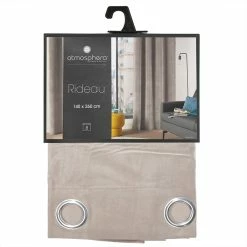 Rideau Taupe Lilou 140x260 Atmosphera -Demeyers Magasin rideau taupe lilou 140x260 atmosphera 3