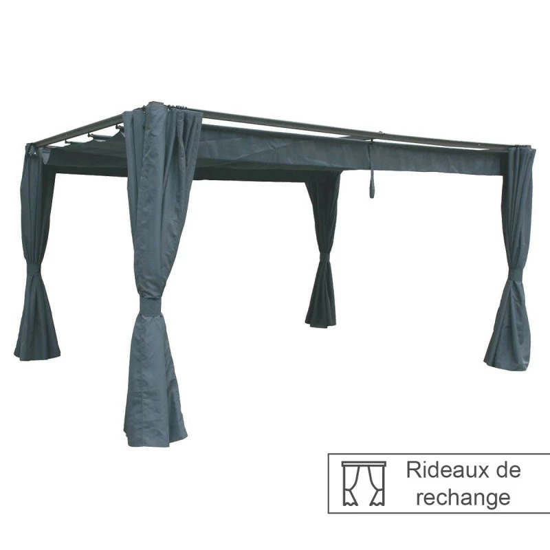 Rideaux Ardoises Pour Tonnelle Rectangulaire Palmeira Hespéride 3 Rideaux Ardoises Pour Tonnelle Rectangulaire Palmeira Hespéride