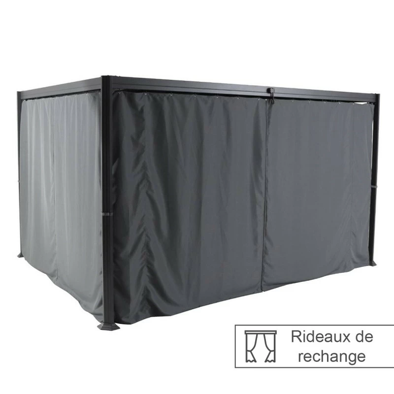 Rideaux De Tonnelle Belize Ardoise Hespéride 3 Rideaux De Tonnelle Belize Ardoise Hespéride