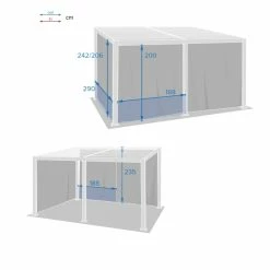 Rideaux Opaques Pour Tonnelle 4x3 M Avila Hespéride -Demeyers Magasin rideaux opaques pour tonnelle 4x3 m avila hesperide 2