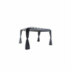 Rideaux Opaques Pour Tonnelle Belize 3,8x3m Hespéride -Demeyers Magasin rideaux opaques pour tonnelle belize 38x3m hesperide 2