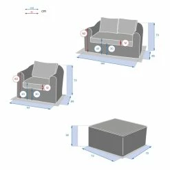 Salon 4 Places Moorea Savana Hespéride -Demeyers Magasin salon 4 places moorea savana hesperide 3