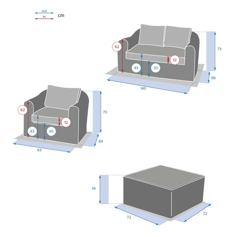 Salon 4 Places Moorea Terre Ombre Hespéride 10 Salon 4 Places Moorea Terre Ombre Hespéride – Image 8