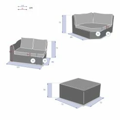 Salon Angle Moorea 5 Places Savana Hespéride -Demeyers Magasin salon angle moorea 5 places savana hesperide 9