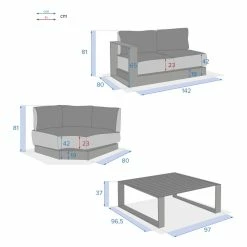 Salon D'angle 5 Places Allure Anthracite / Graphite Hespéride 12 Salon D'angle 5 Places Allure Anthracite / Graphite Hespéride -Demeyers Magasin salon d angle 5 places allure anthracite graphite hesperide 3