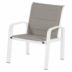 Salon De Jardin 4 Places Elyn Noisette / Blanc Hespéride -Demeyers Magasin salon de jardin 4 places elyn noisette blanc hesperide 1 3