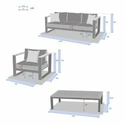Salon De Jardin Emperia 5p En Aluminium Et Acacia Hespéride -Demeyers Magasin salon de jardin emperia 5p en aluminium et acacia hesperide 3
