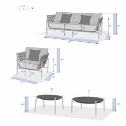 Salon De Jardin 5 Places Rubby Graphite Hespéride 15 Salon De Jardin 5 Places Rubby Graphite Hespéride -Demeyers Magasin salon de jardin rubby graphite premium hesperide 3