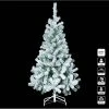 Sapin De Noël 180 Cm Vert Floqué Blanc -Demeyers Magasin sapin 180 cm floque blanc avec pied