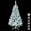 Sapin De Noël 210 Cm Vert Floqué Blanc -Demeyers Magasin sapin de noel vert 210 cm floque blanc