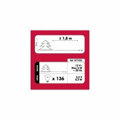 Sapin De Noël 120 Cm Vert Lumineux LED Blanc -Demeyers Magasin sapin lumineux 120 cm vert fibre optique 2