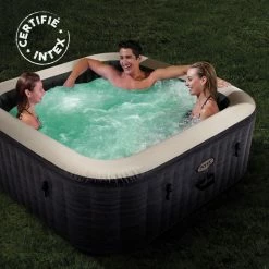Spa Gonflable 4 Places Ardoise Carré Intex -Demeyers Magasin spa gonflable 4 places ardoise carre intex 3