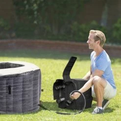 Spa Gonflable 4 Places Ardoise Carré Intex -Demeyers Magasin spa gonflable 4 places ardoise carre intex 6