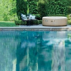 Spa Gonflable Sahara Rond 6 Places Intex -Demeyers Magasin spa gonflable intex rond beige 6 places 3