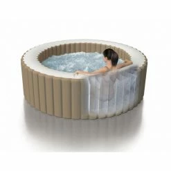 Spa Gonflable Sahara Rond 6 Places Intex -Demeyers Magasin spa gonflable intex rond beige 6 places 6