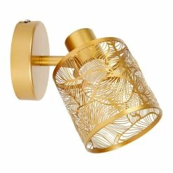 Spot Calathéa Métal Ajouré Doré Ostaria