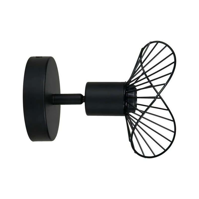 Spot Capeline En Métal Filaire Noir Ostaria 4 Spot Capeline En Métal Filaire Noir Ostaria – Image 2