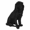 Statue De Lion Résine Noire H52 Atmosphera -Demeyers Magasin statue de lion resine noire h52 atmosphera