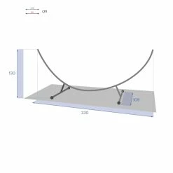 Support Hamac Demi-lune 3m30 Hespéride 9 Support Hamac Demi-lune 3m30 Hespéride -Demeyers Magasin support hamac l3m30 hesperide 3