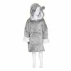 Sweat Plaid à Capuche Ours Gris Enfant Atmosphera