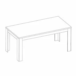 Table à Manger 160 Cm Chêne Blanchi Elba -Demeyers Magasin table a manger 160 cm chene blanchi elba 4