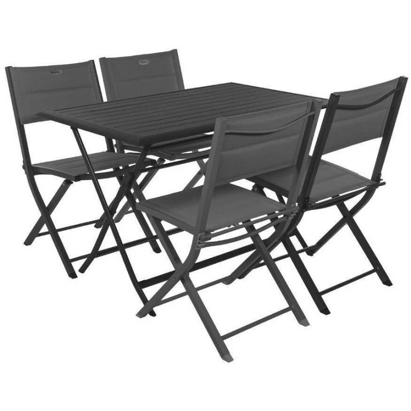 Table Alu Pliante Azua 4 Places Graphite Hespéride 6 Table Alu Pliante Azua 4 Places Graphite Hespéride – Image 4