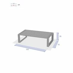 Table Basse Extérieure Allure Blanc Hespéride -Demeyers Magasin table basse exterieure allure blanc hesperide 2