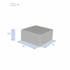 Table Basse Extérieure Carrée Savinia Coloris Tahini Hespéride -Demeyers Magasin table basse exterieure carree savinia coloris tahini hesperide 3