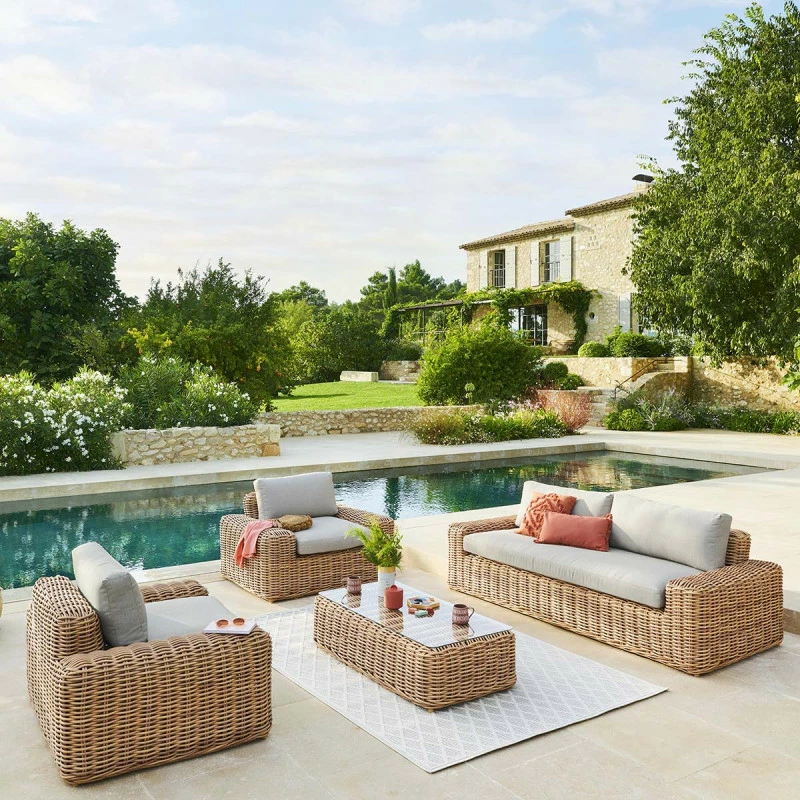 Table Basse Extérieure Rectangulaire Savinia Coloris Tahini Hespéride 5 Table Basse Extérieure Rectangulaire Savinia Coloris Tahini Hespéride – Image 3