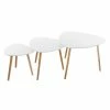 Table Basse Mileo Blanc Lot De 3 Atmosphera -Demeyers Magasin table basse mileo blanc lot de 3 atmosphera