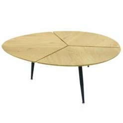 Table Basse Ovale Miller Pieds Métal -Demeyers Magasin table basse ovale miller pieds metal 4