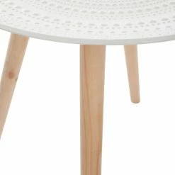 Table Basse Ronde Mileo Blanc Atmosphera -Demeyers Magasin table basse ronde mileo blanc atmosphera 3