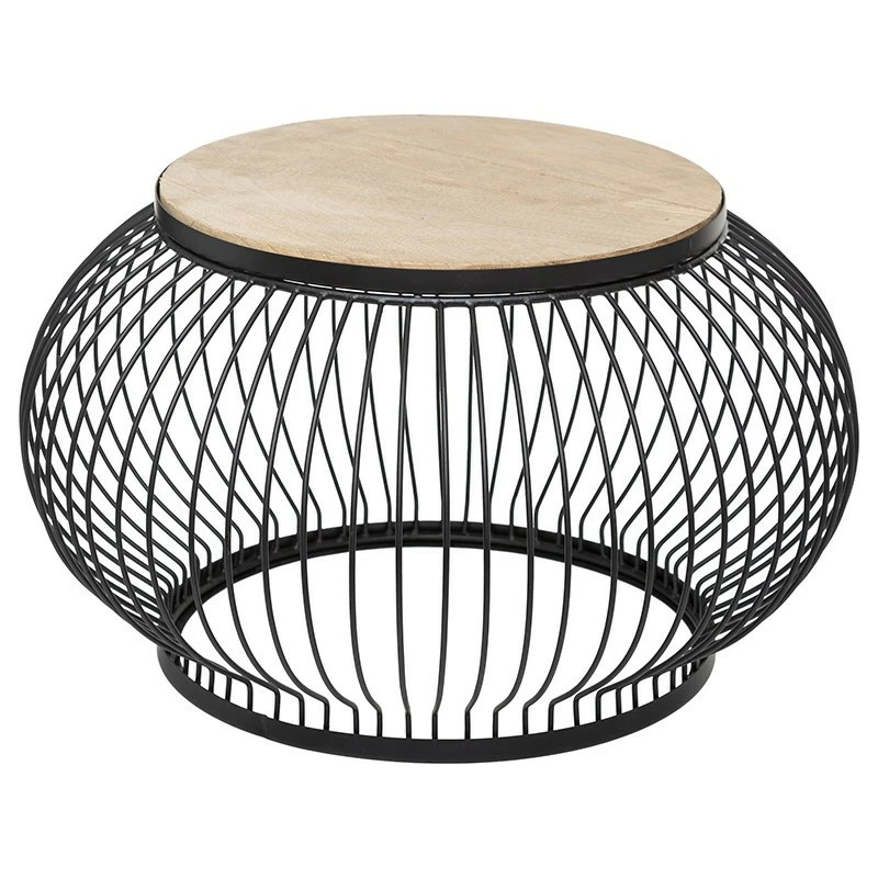 Table Basse X2 Métal Et Bois De Manguier Esther Atmosphera 6 Table Basse X2 Métal Et Bois De Manguier Esther Atmosphera – Image 4