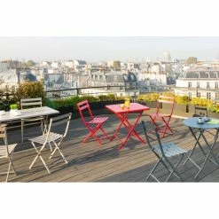 Table Carrée Pliante Greensboro 2p Graphite Hespéride -Demeyers Magasin table carree greensboro graphite 3