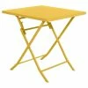 Table Carrée Pliante Greensboro 2p Jaune Moutarde Hespéride -Demeyers Magasin table carree greensboro moutarde hesperide