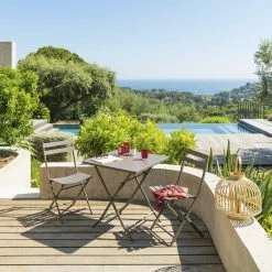 Table Carrée Pliante Greensboro 2p Tonka Hespéride -Demeyers Magasin table carree greensboro tonka hesperide 2