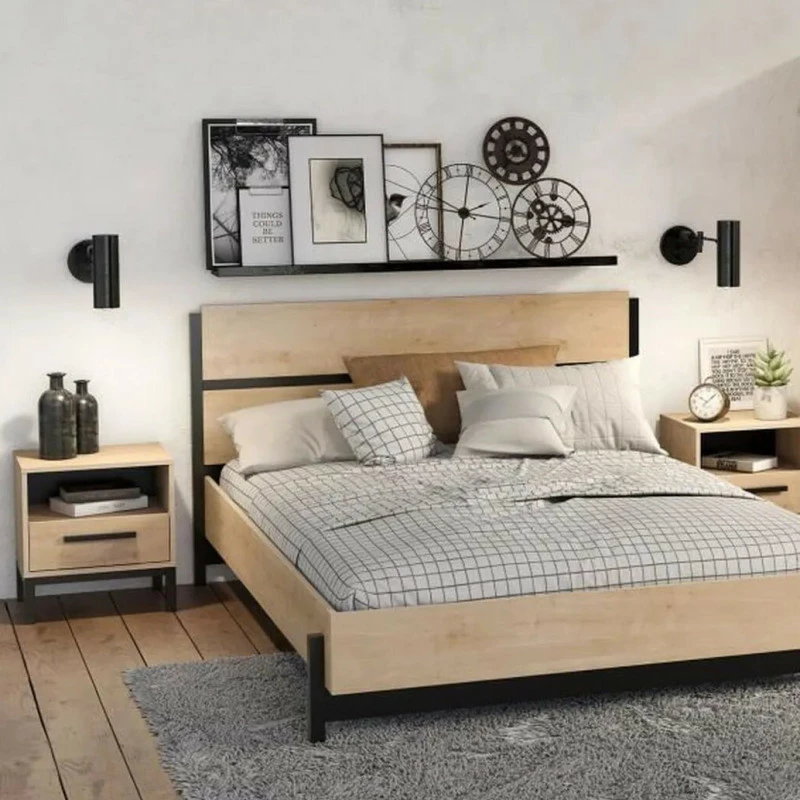 Demeyere Table De Chevet 1 Tiroir Craft Noir Et Bois 4 Demeyere Table De Chevet 1 Tiroir Craft Noir Et Bois – Image 2