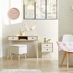 Table De Chevet 2 Tiroirs Effy Atmosphera -Demeyers Magasin table de chevet 2 tiroirs effy atmosphera 1